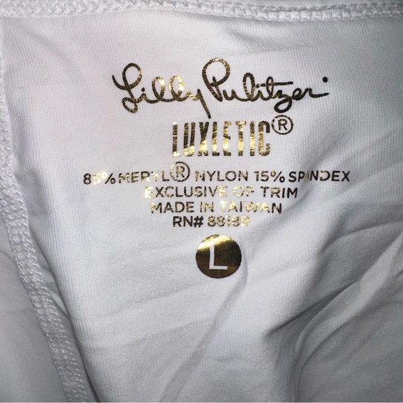 Lilly Pulitzer UPF 50+ Meryl Nylon Luxletic Taye Tennis Skort L NWT - Picture 5 of 6